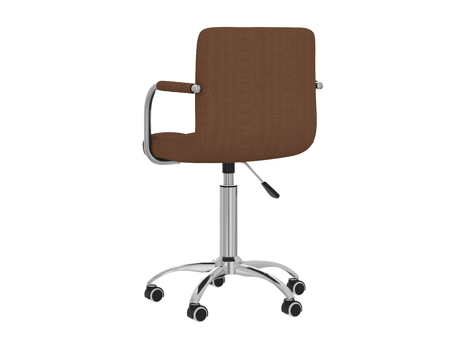 Chaise pivotante de bureau Marron Tissu