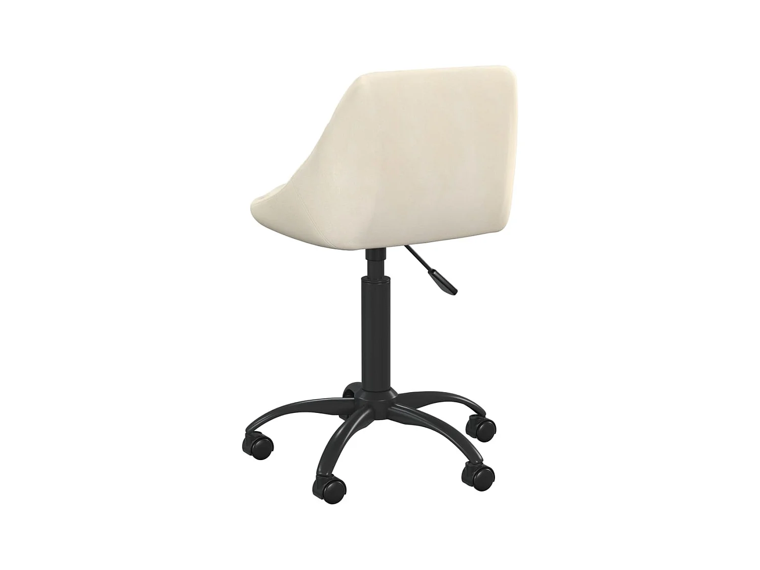 Chaise de bureau Crème Velours