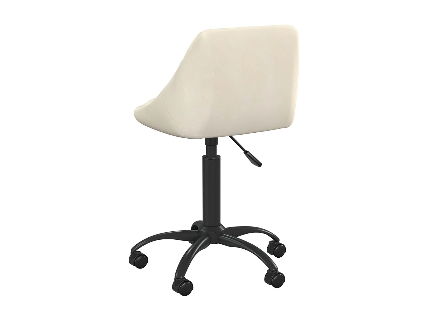 Chaise de bureau Crème Velours