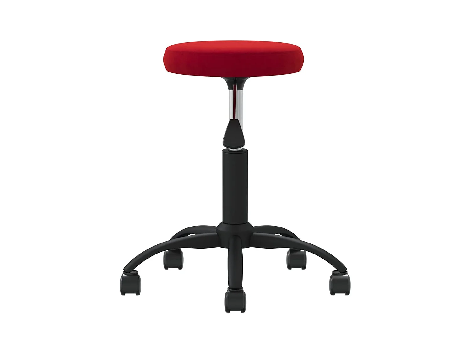 Chaise pivotante de bureau Rouge bordeaux Velours
