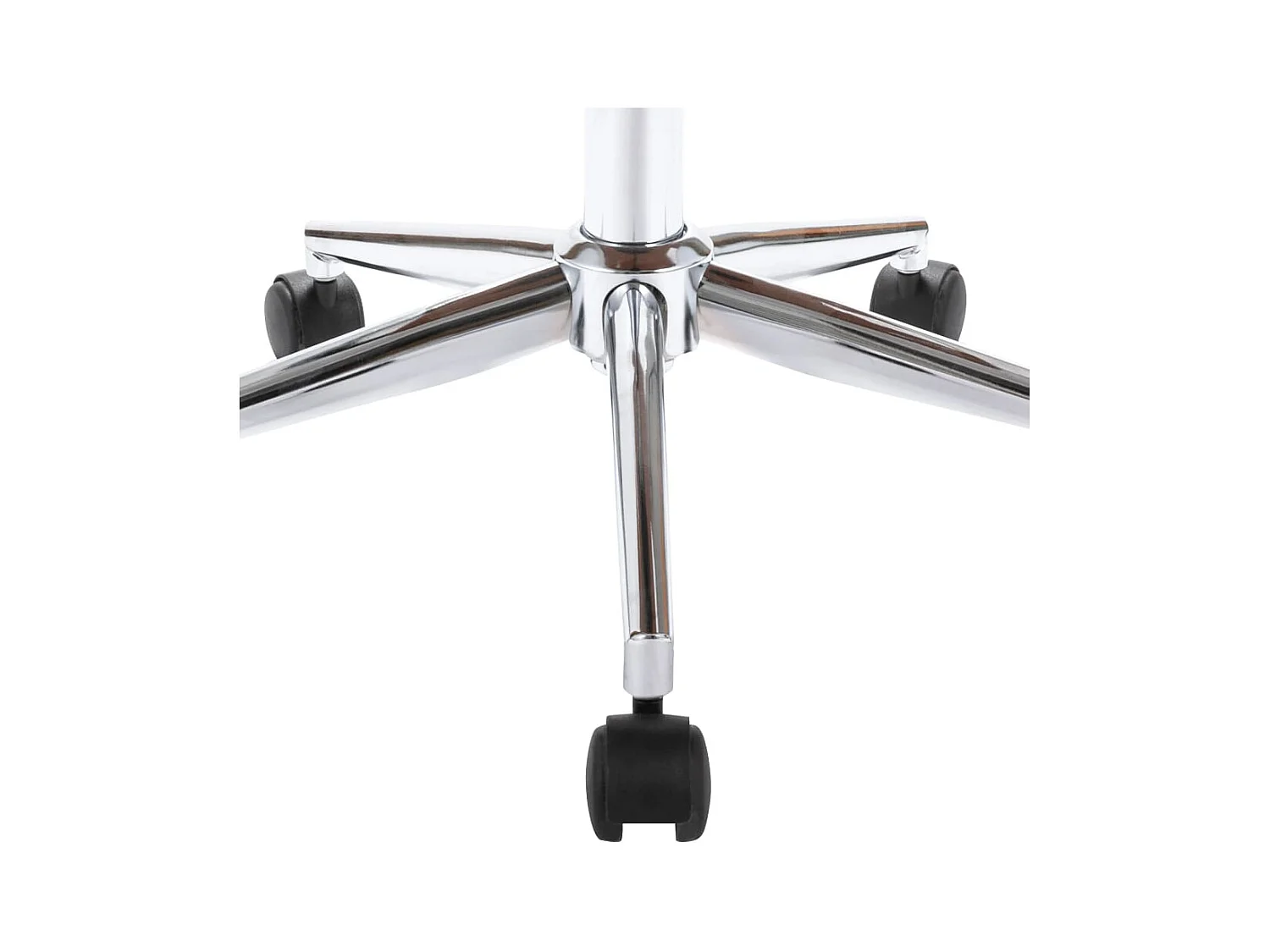 Chaise pivotante de bureau Noir Bois courbé et similicuir