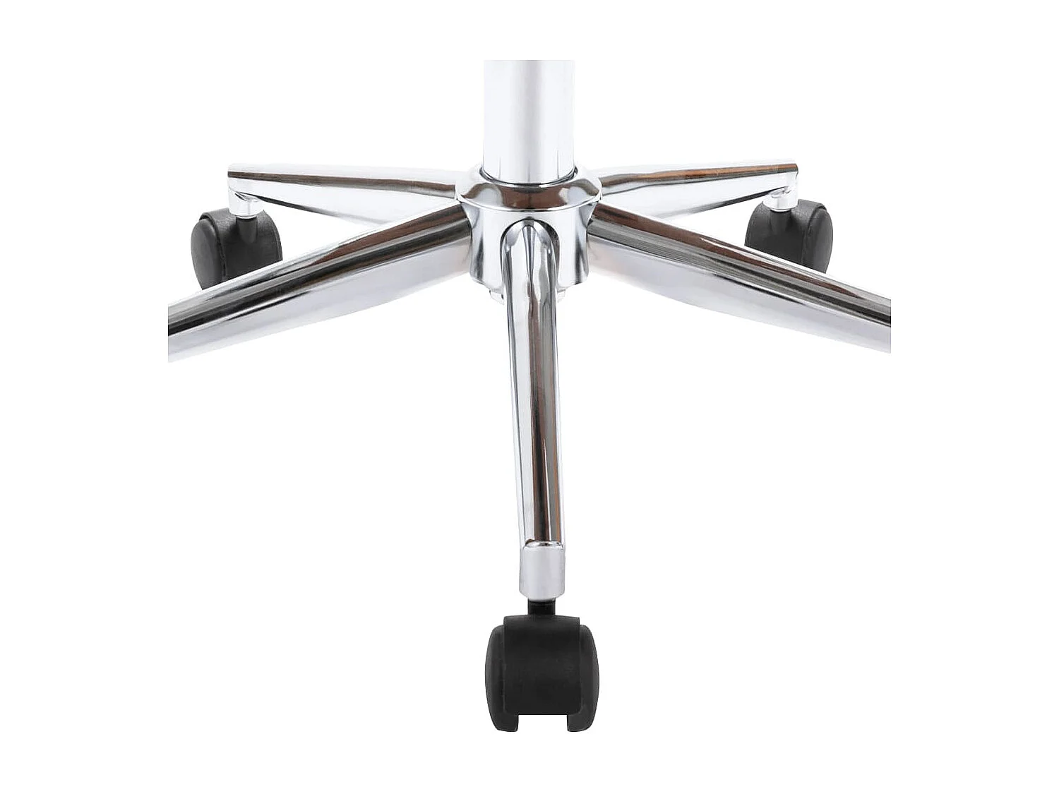 Chaise pivotante de bureau Noir Bois courbé et similicuir