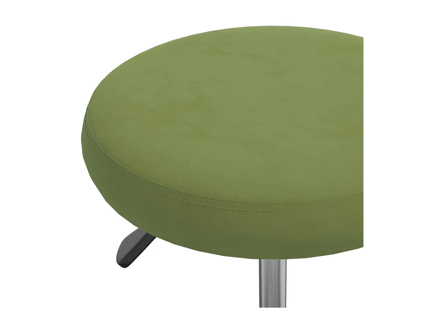 Chaise pivotante de bureau Vert clair Velours