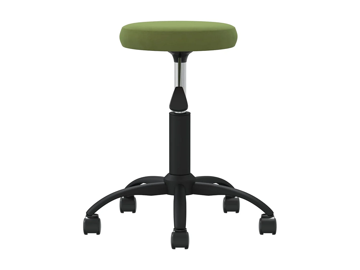 Chaise pivotante de bureau Vert clair Velours