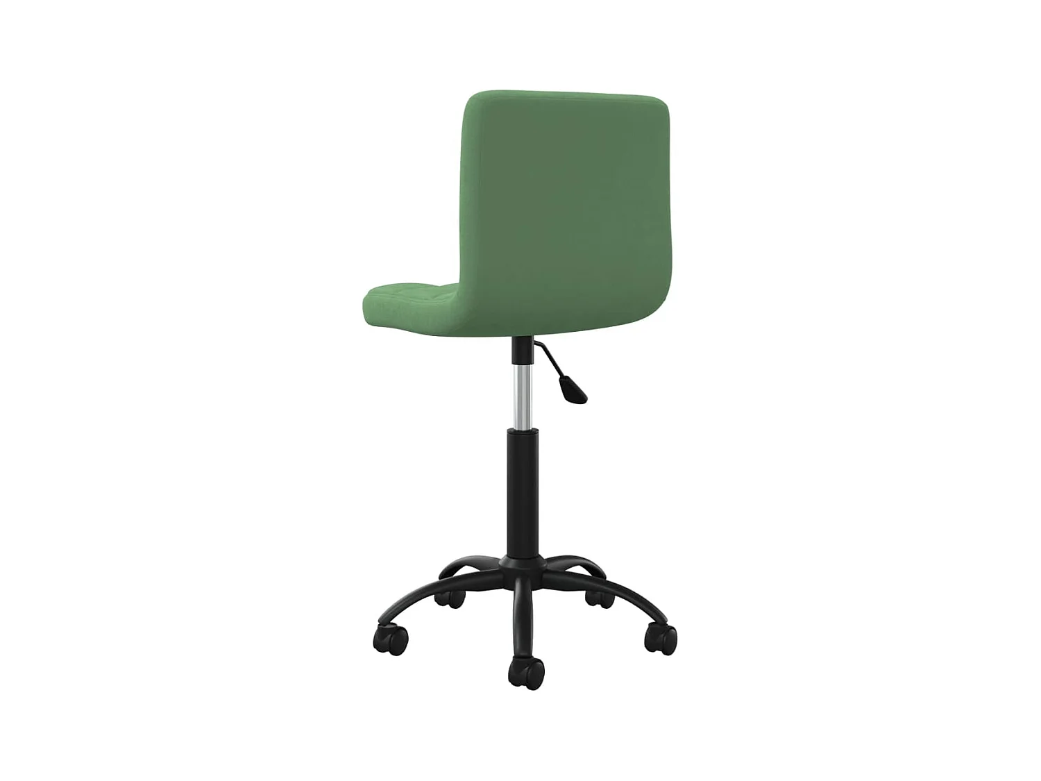 Chaise pivotante de bureau Vert foncé Velours