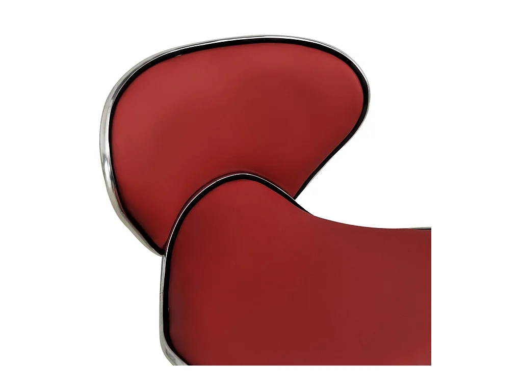 Chaise de bureau Rouge bordeaux Similicuir