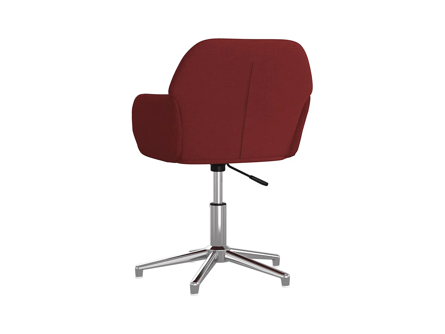 Chaise pivotante de bureau Rouge bordeaux Tissu
