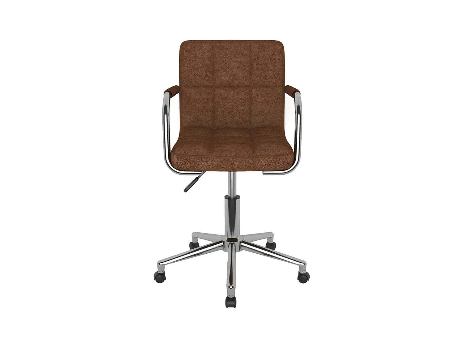 Chaise pivotante de bureau Marron Tissu