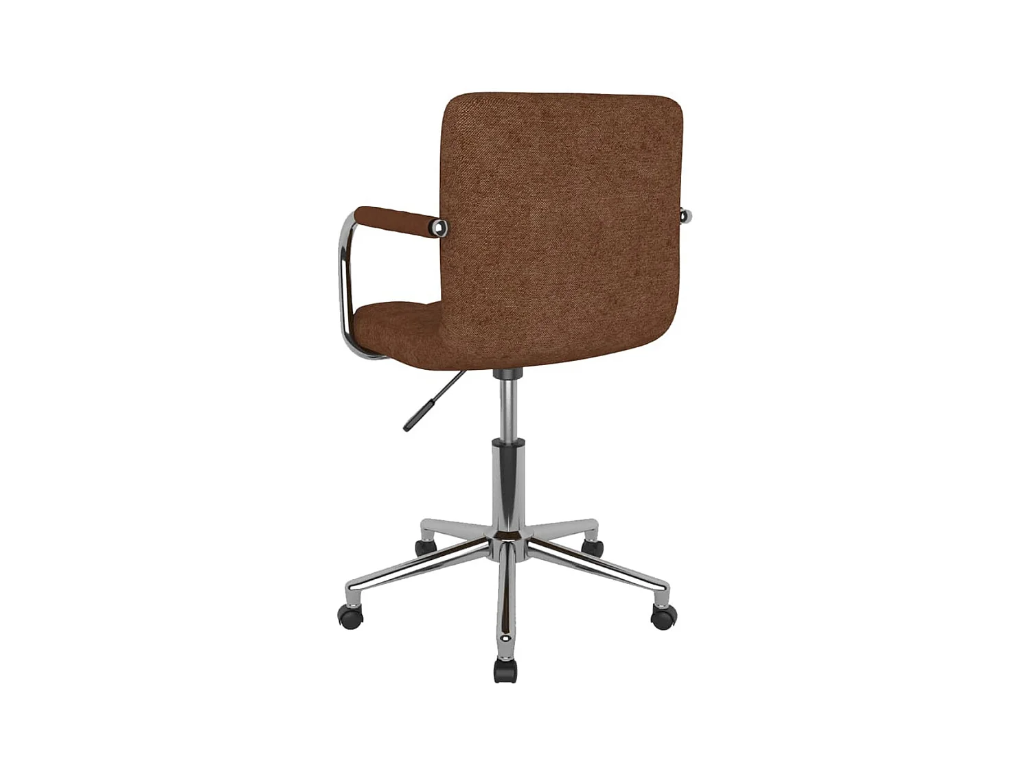 Chaise pivotante de bureau Marron Tissu