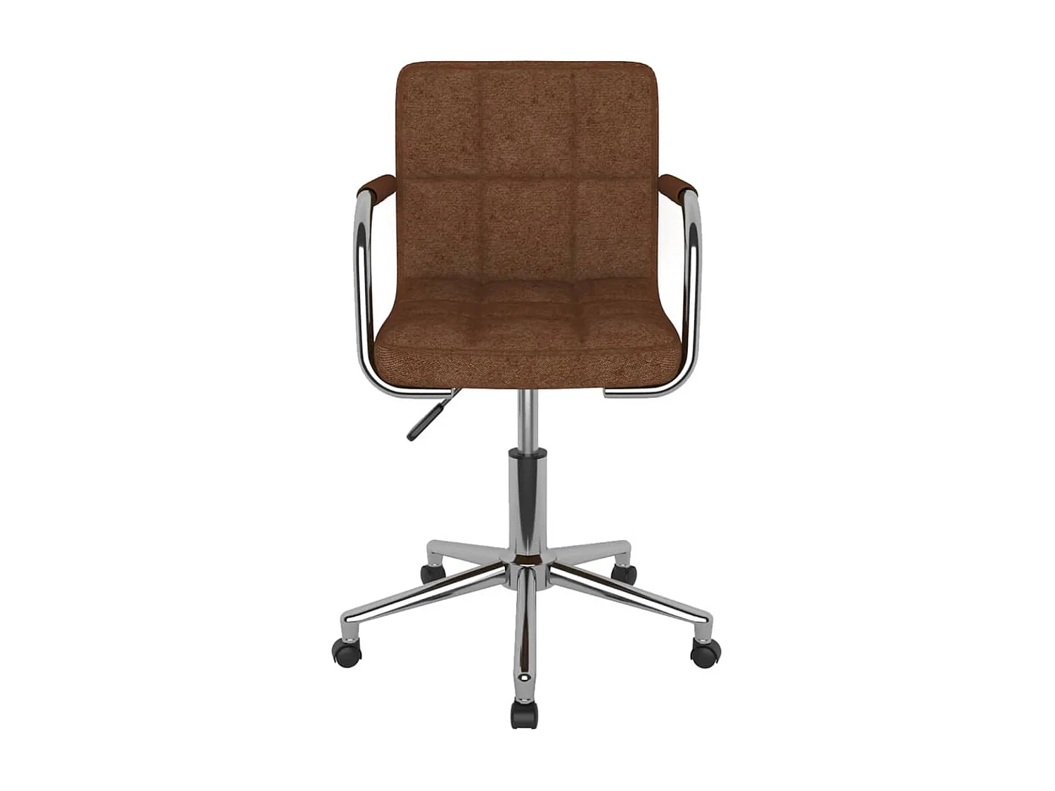 Chaise pivotante de bureau Marron Tissu