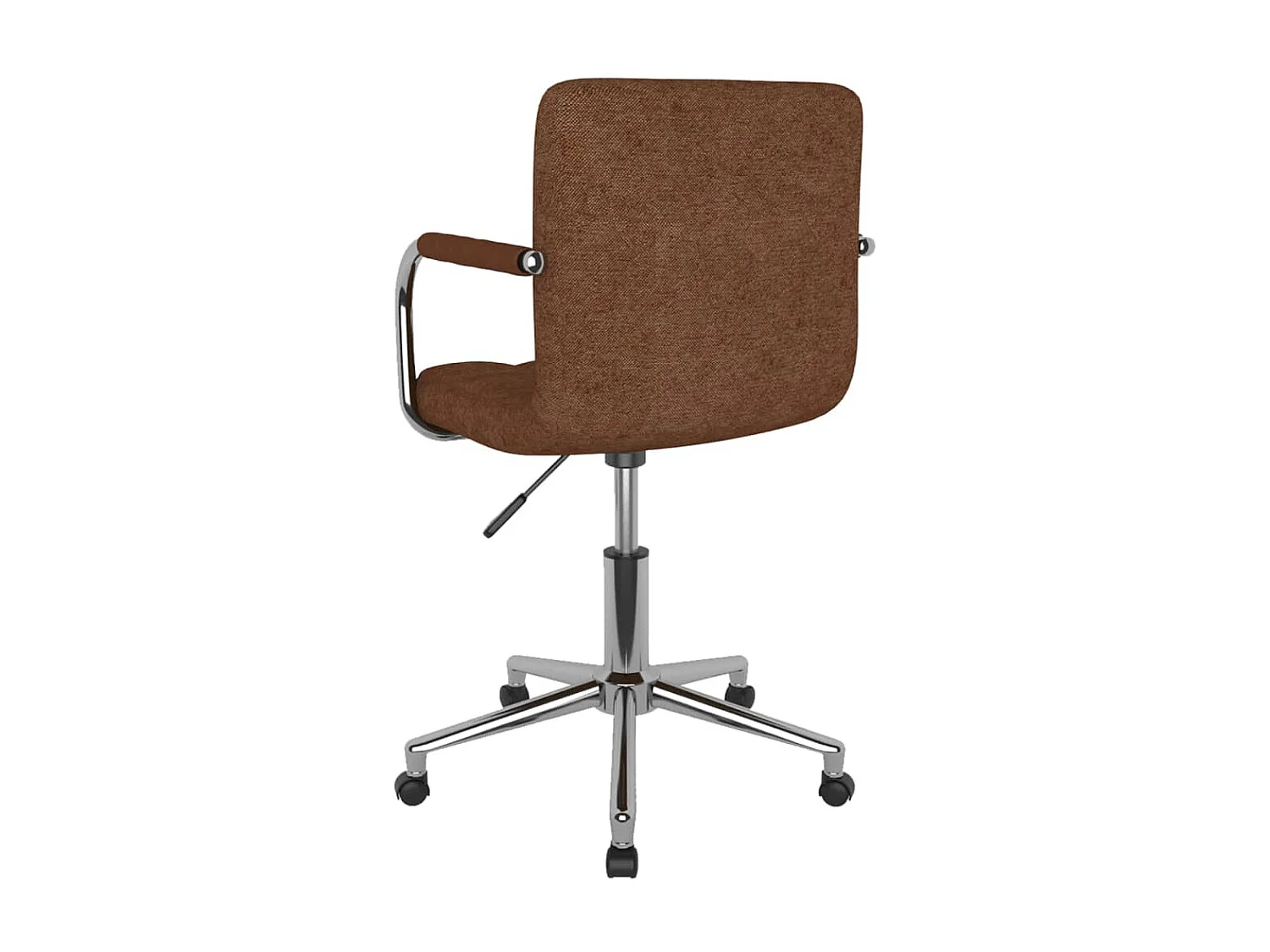 Chaise pivotante de bureau Marron Tissu