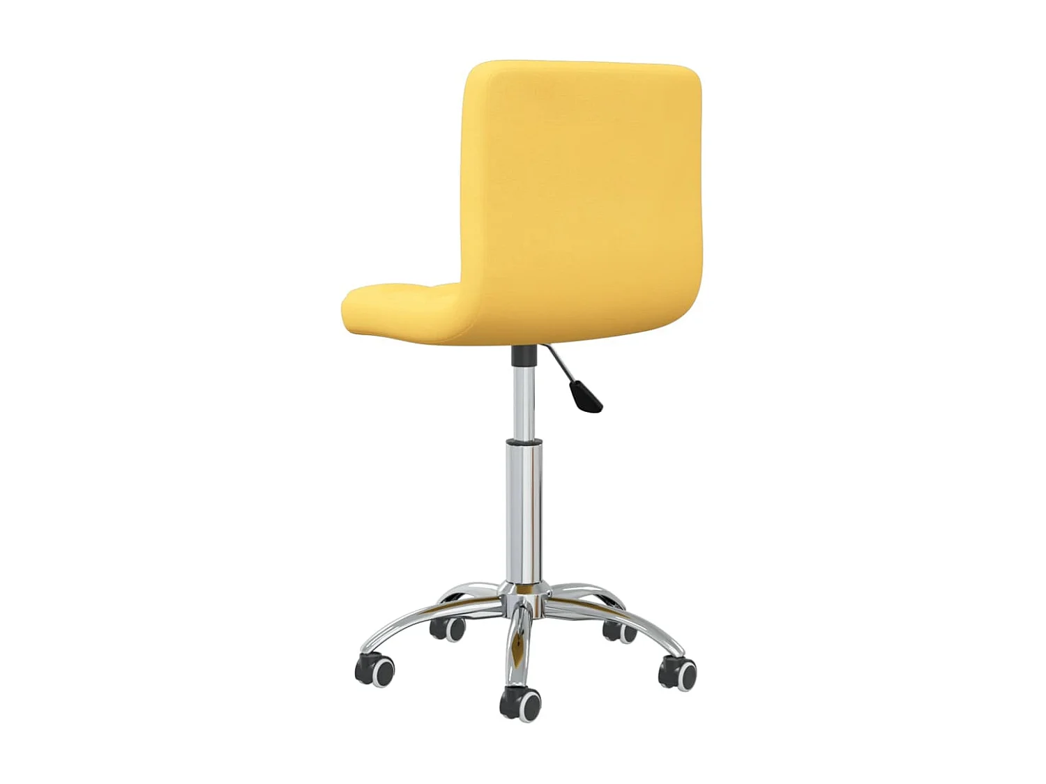 Chaise pivotante de bureau Jaune moutarde Tissu