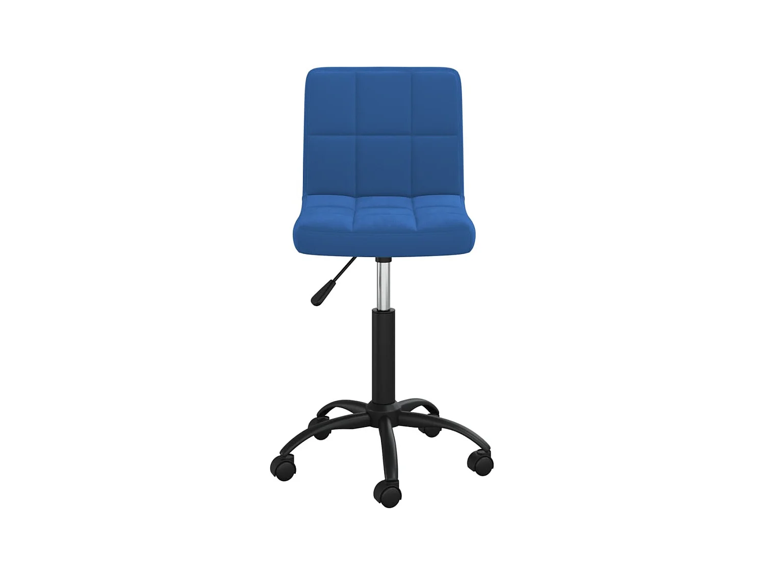 Chaise pivotante de bureau Bleu Velours