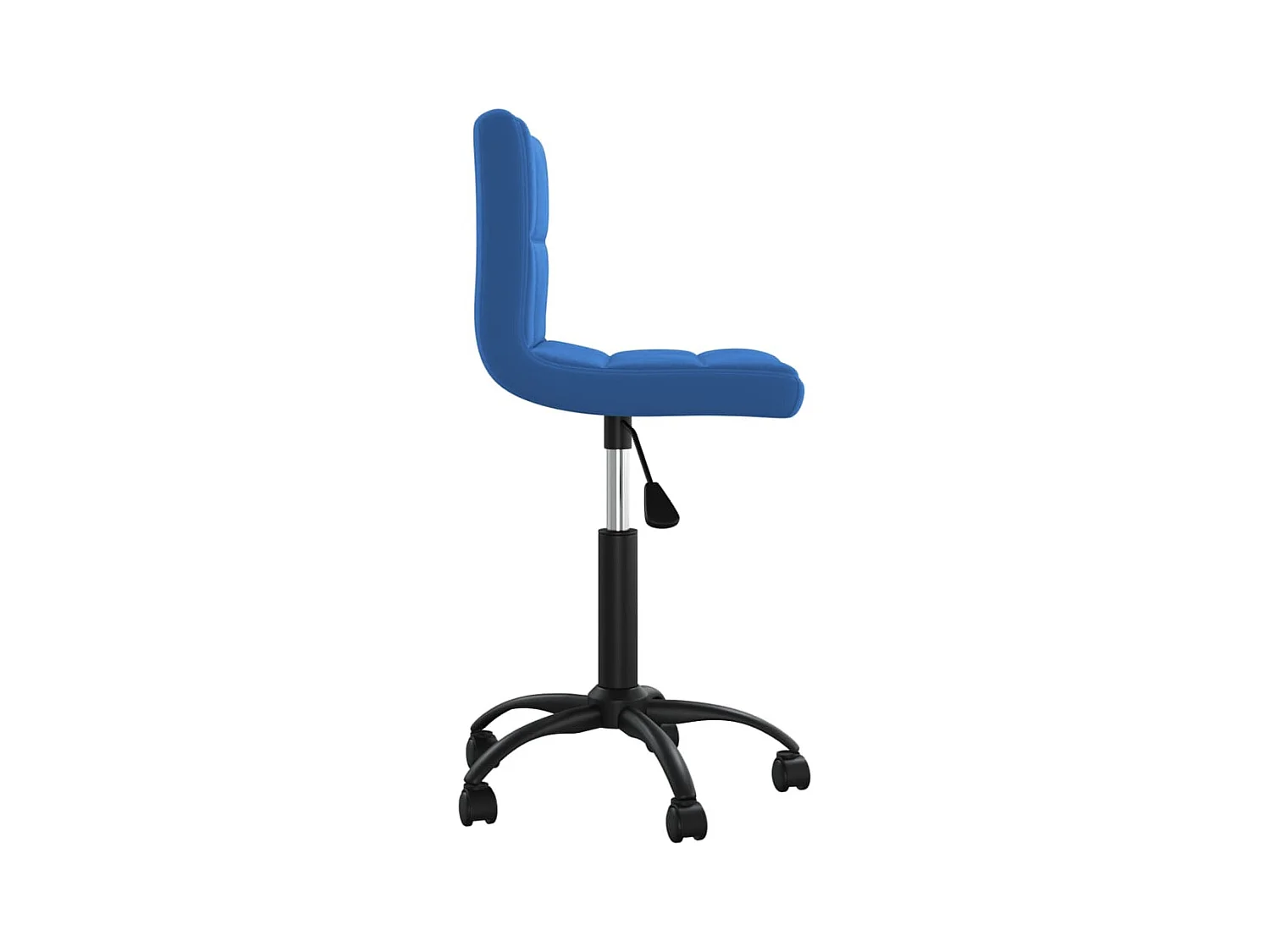 Chaise pivotante de bureau Bleu Velours