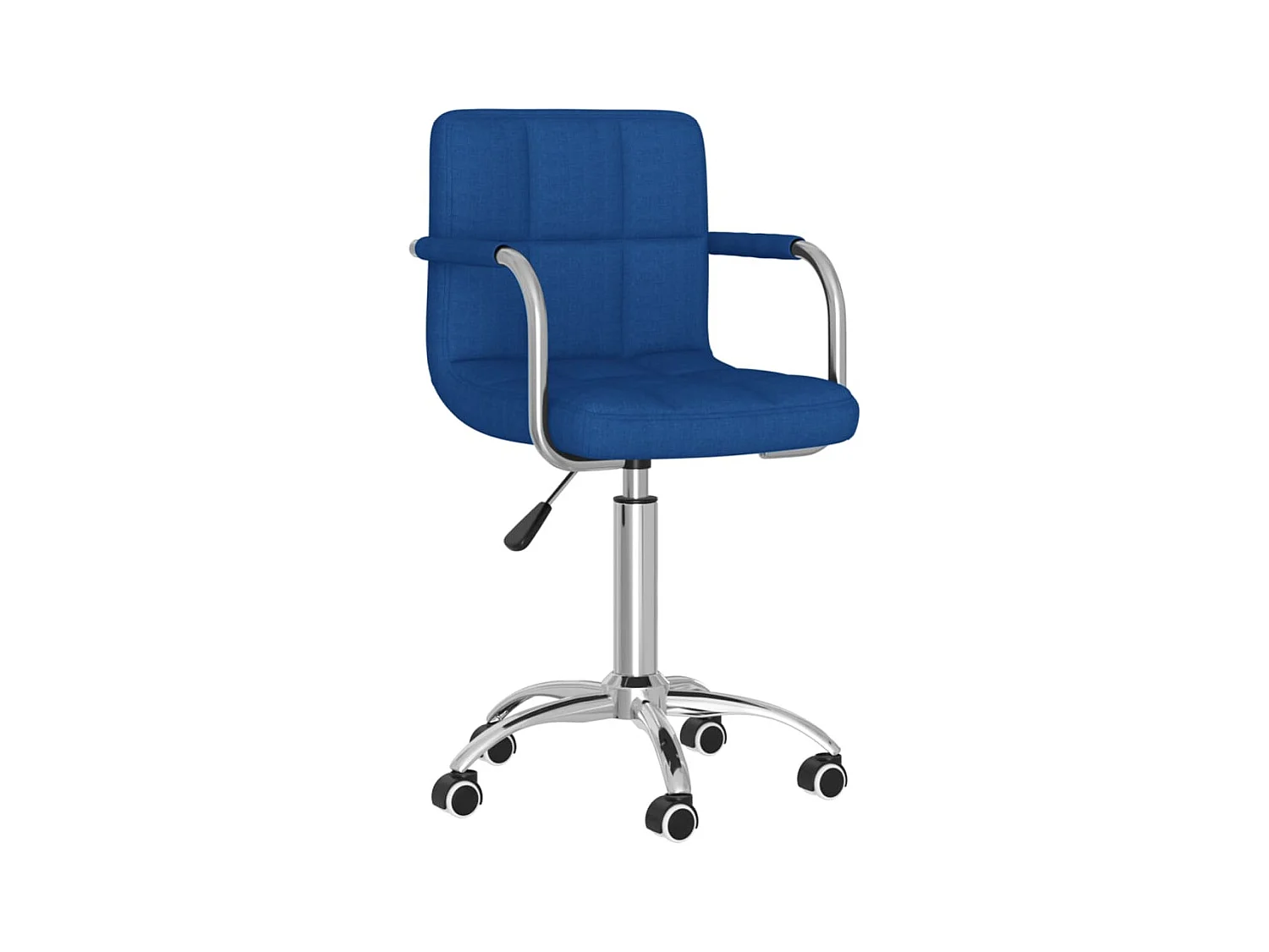 Chaise pivotante de bureau Bleu Tissu