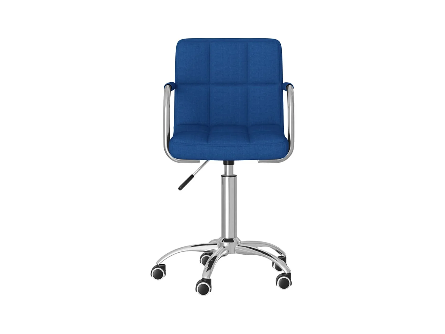 Chaise pivotante de bureau Bleu Tissu