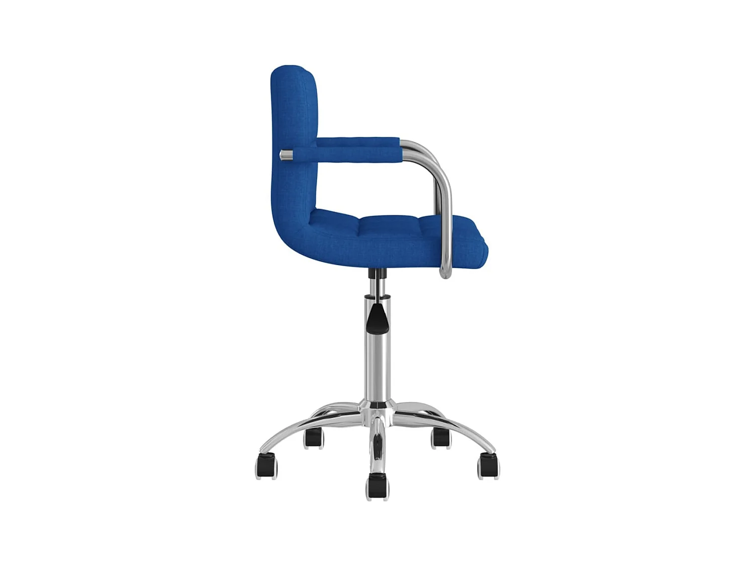 Chaise pivotante de bureau Bleu Tissu
