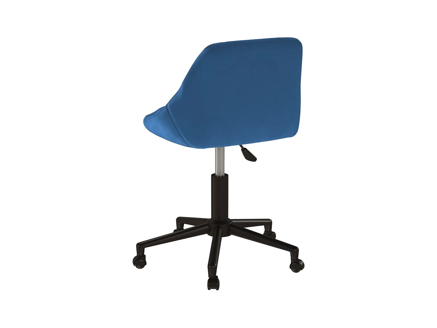 Chaise pivotante de bureau Bleu Velours