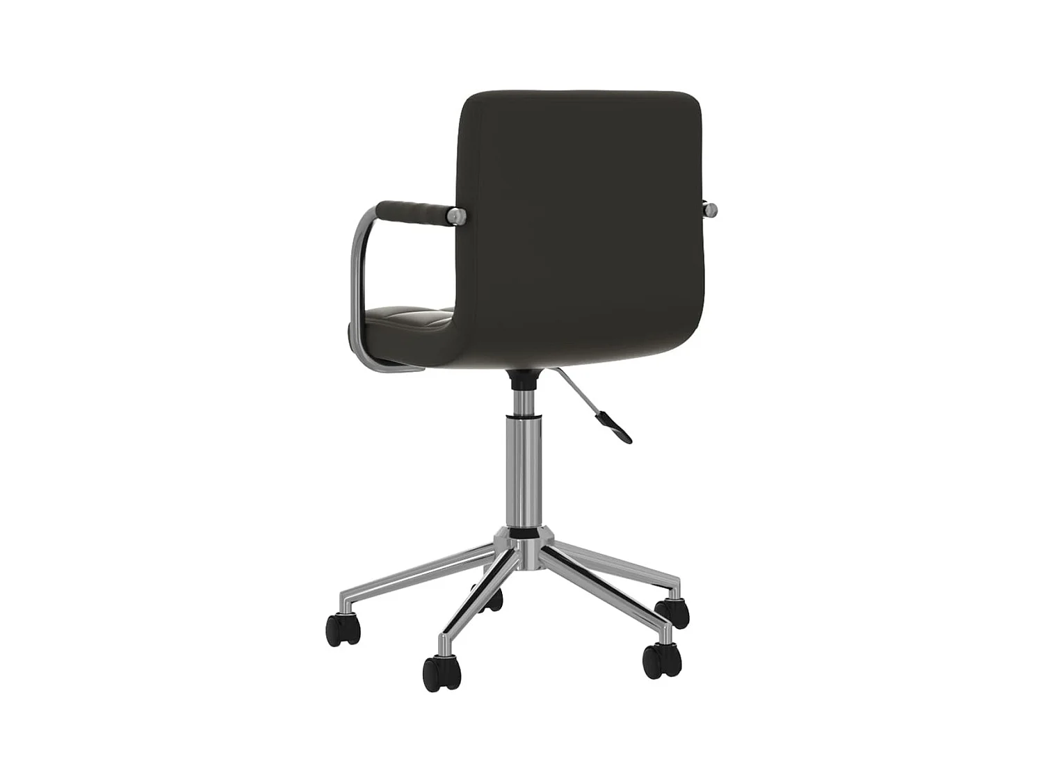 Chaise de bureau pivotante Noir Similicuir