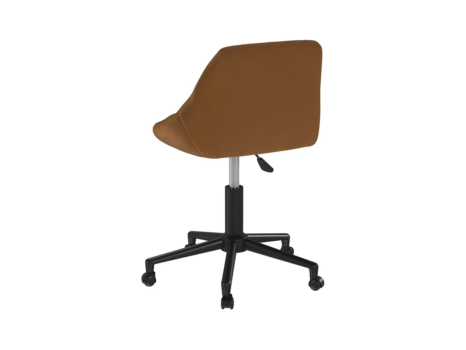 Chaise pivotante de bureau Marron Velours