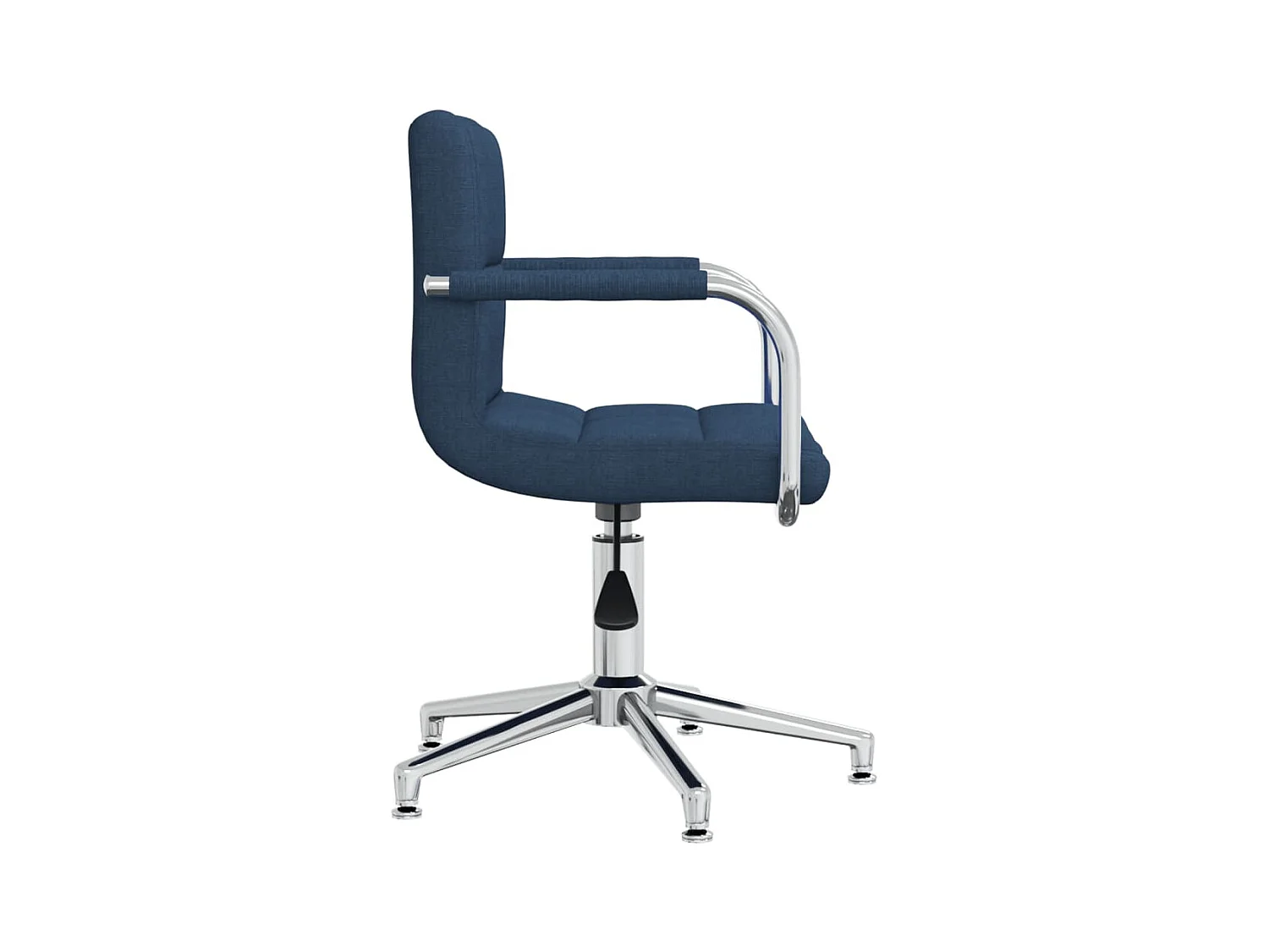Chaise pivotante de bureau Bleu Tissu