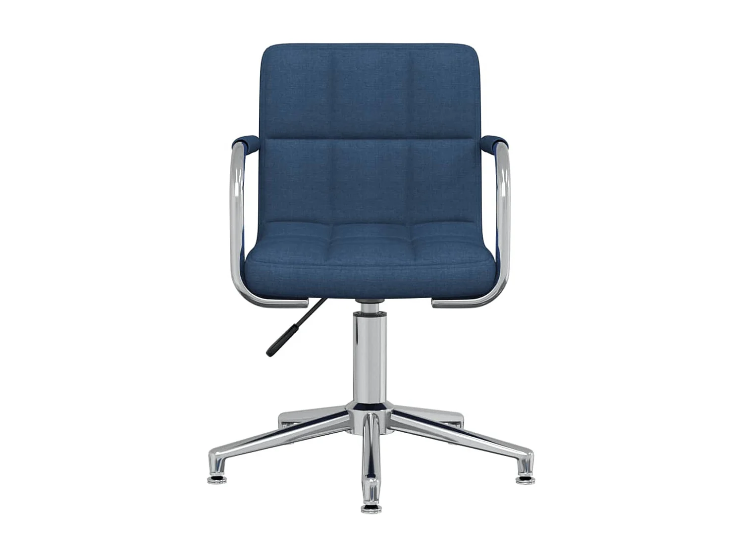 Chaise pivotante de bureau Bleu Tissu