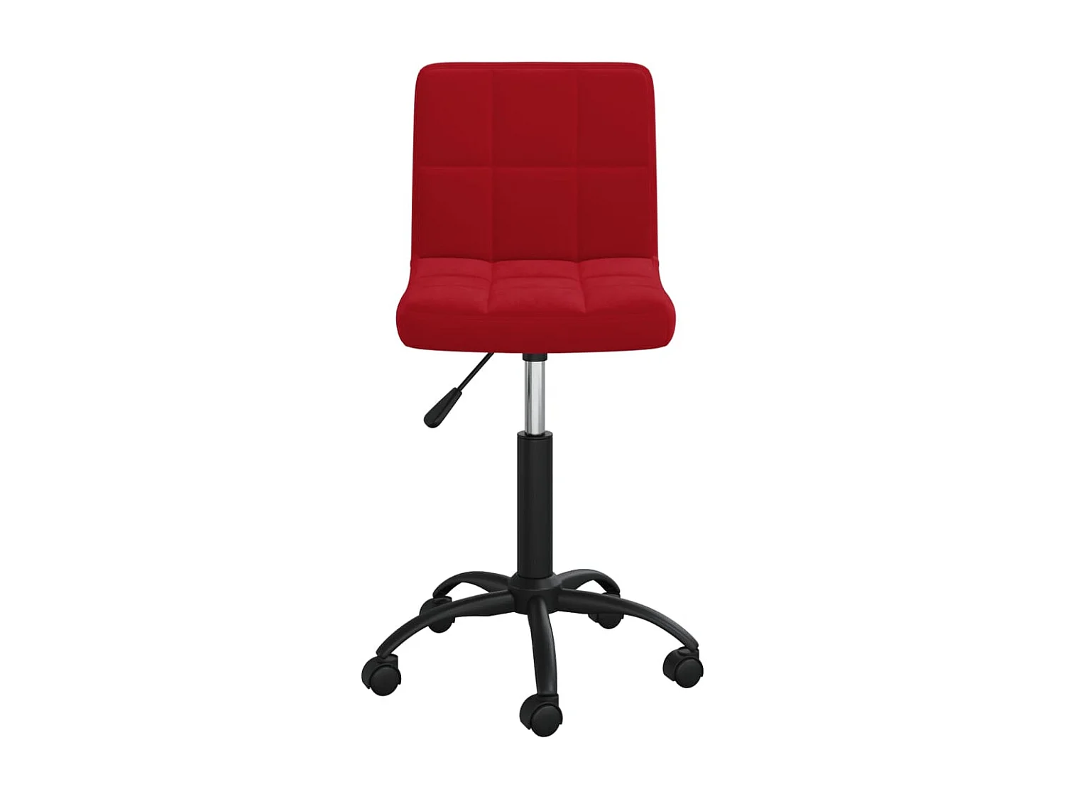 Chaise pivotante de bureau Rouge bordeaux Velours