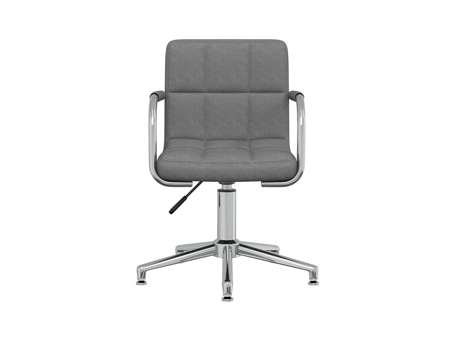 Chaise pivotante de bureau Gris clair Tissu