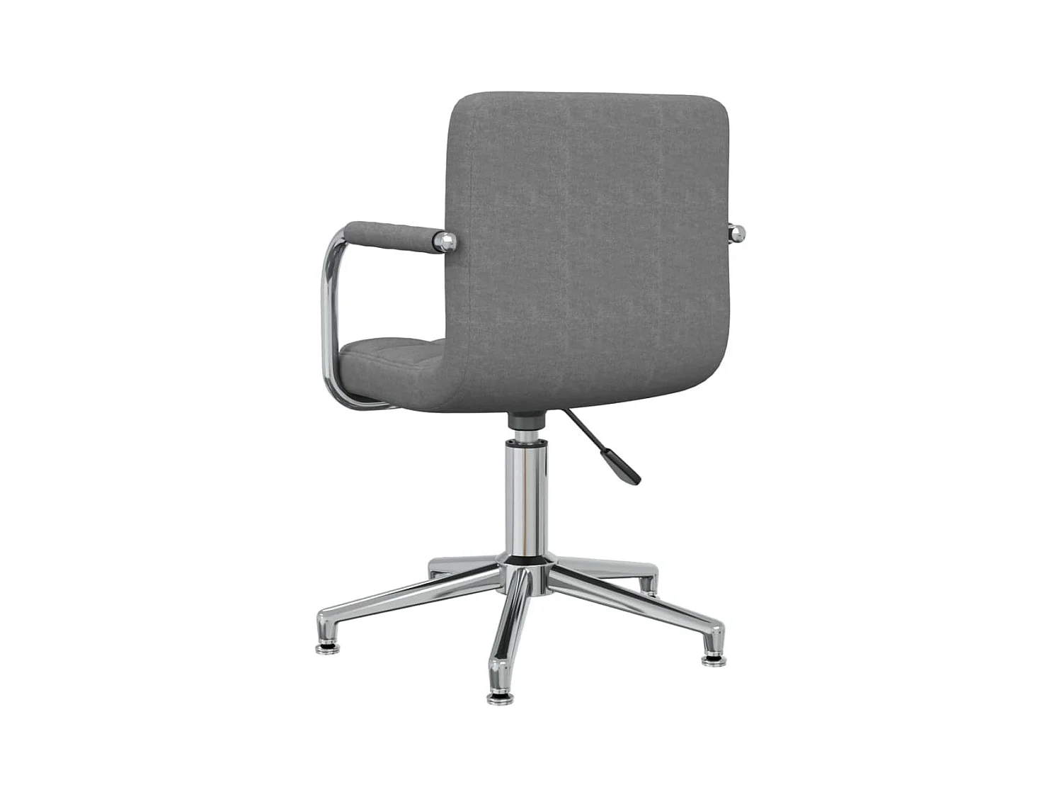Chaise pivotante de bureau Gris clair Tissu