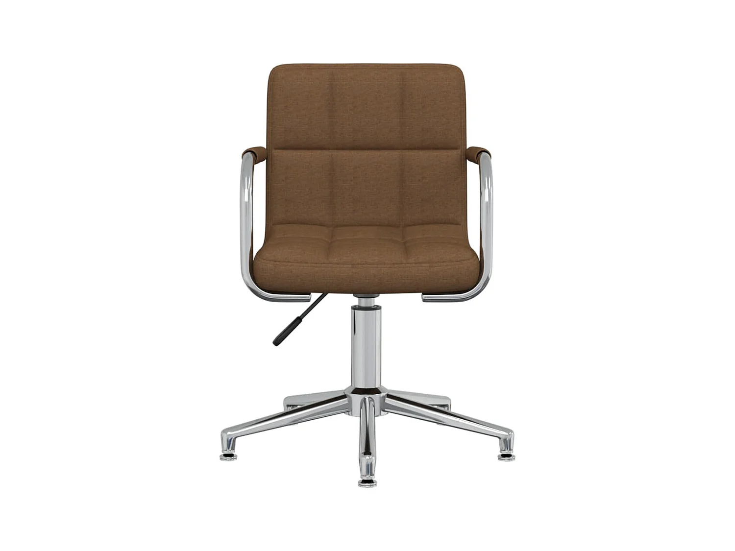 Chaise pivotante de bureau Marron Tissu