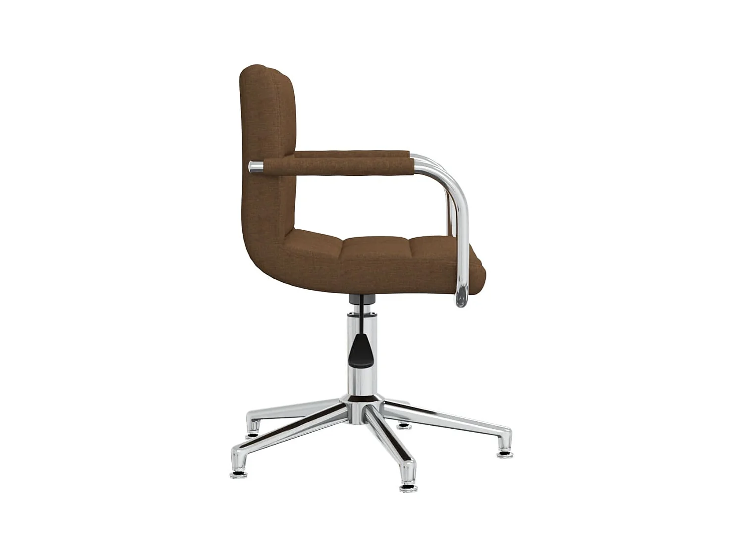 Chaise pivotante de bureau Marron Tissu