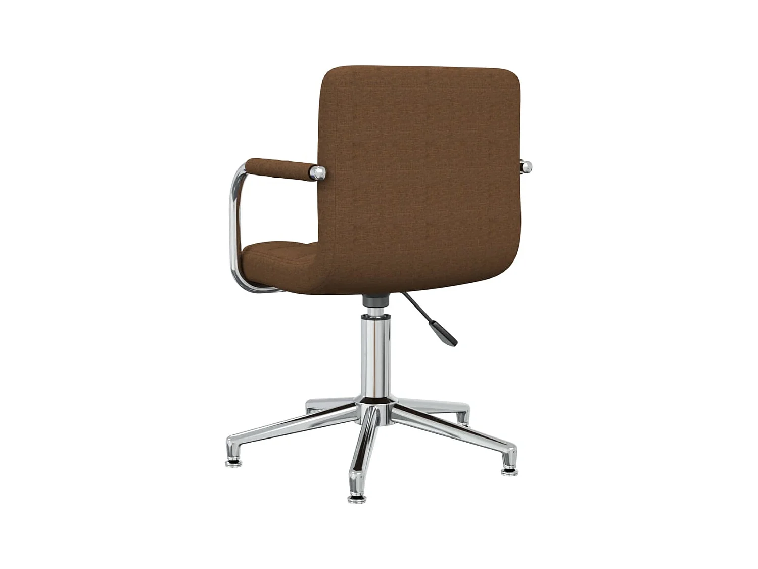 Chaise pivotante de bureau Marron Tissu