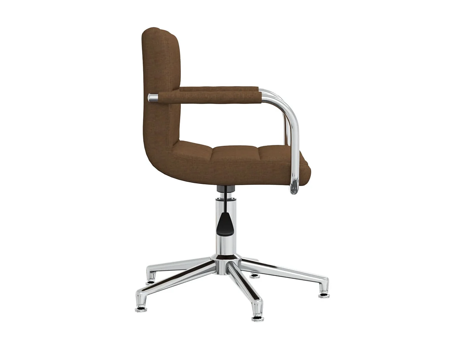 Chaise pivotante de bureau Marron Tissu
