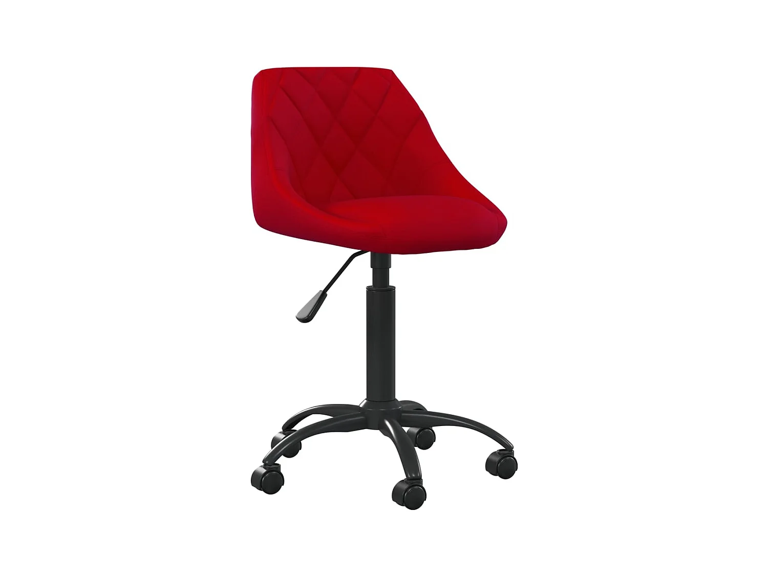 Chaise de bureau Rouge bordeaux Velours
