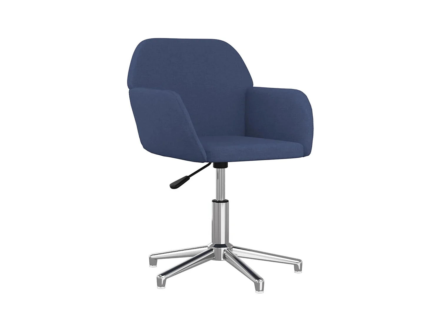 Chaise pivotante de bureau Bleu Tissu