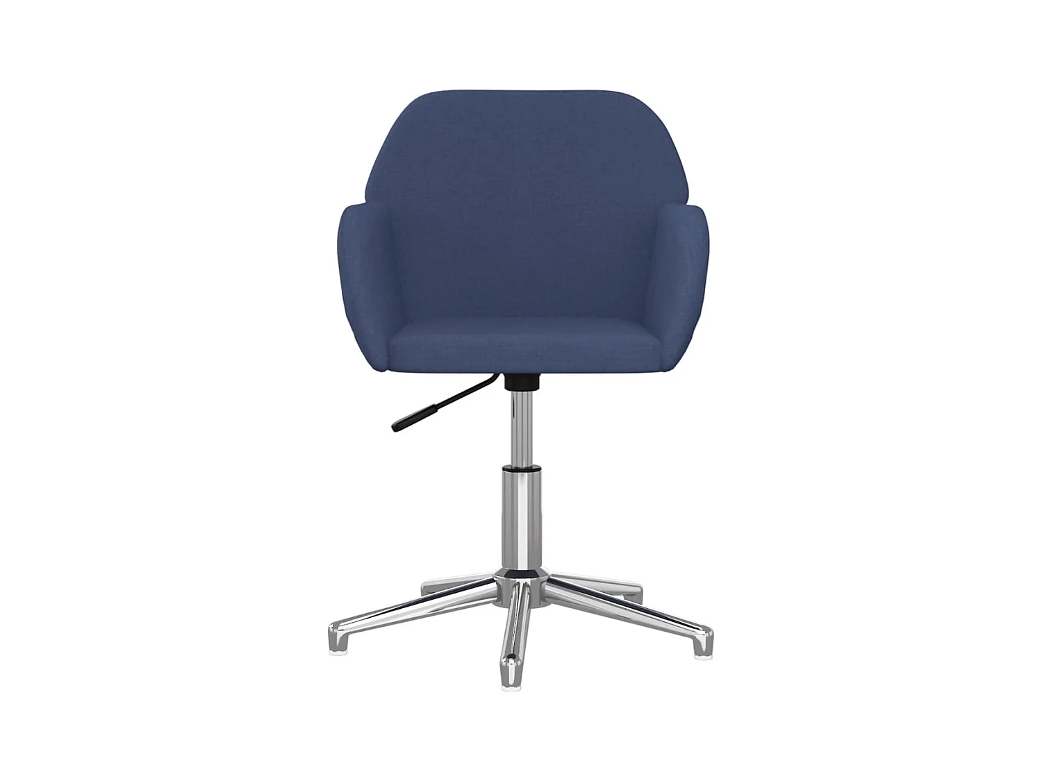 Chaise pivotante de bureau Bleu Tissu