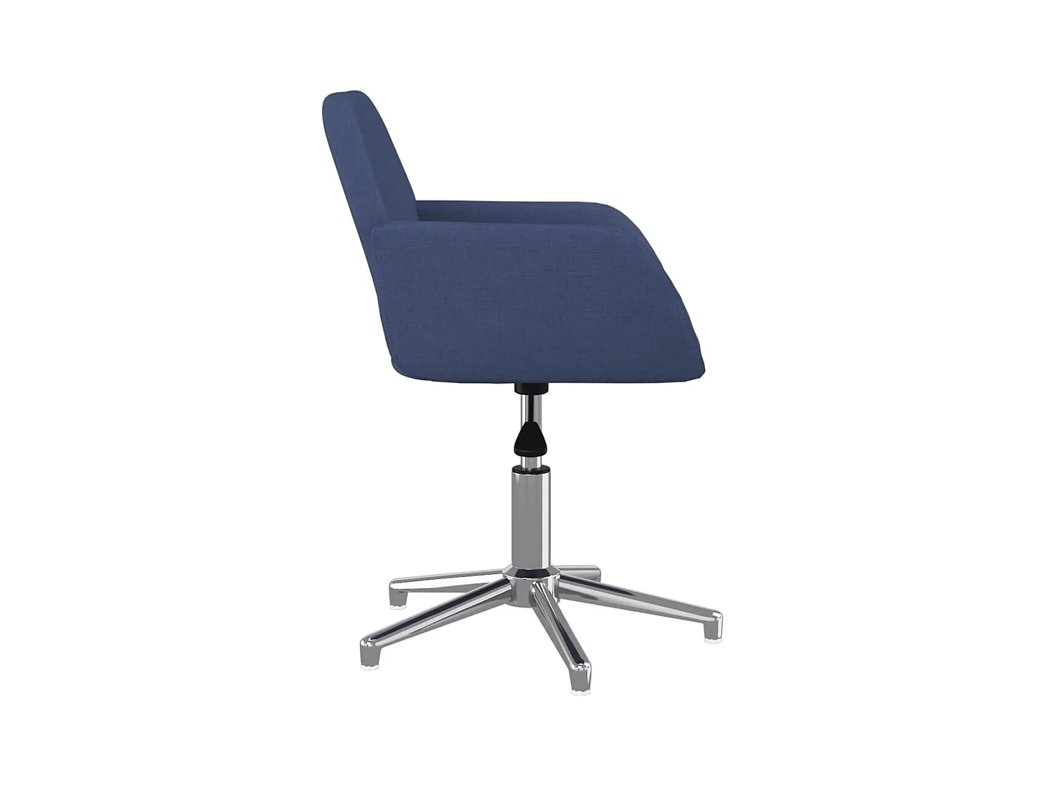 Chaise pivotante de bureau Bleu Tissu