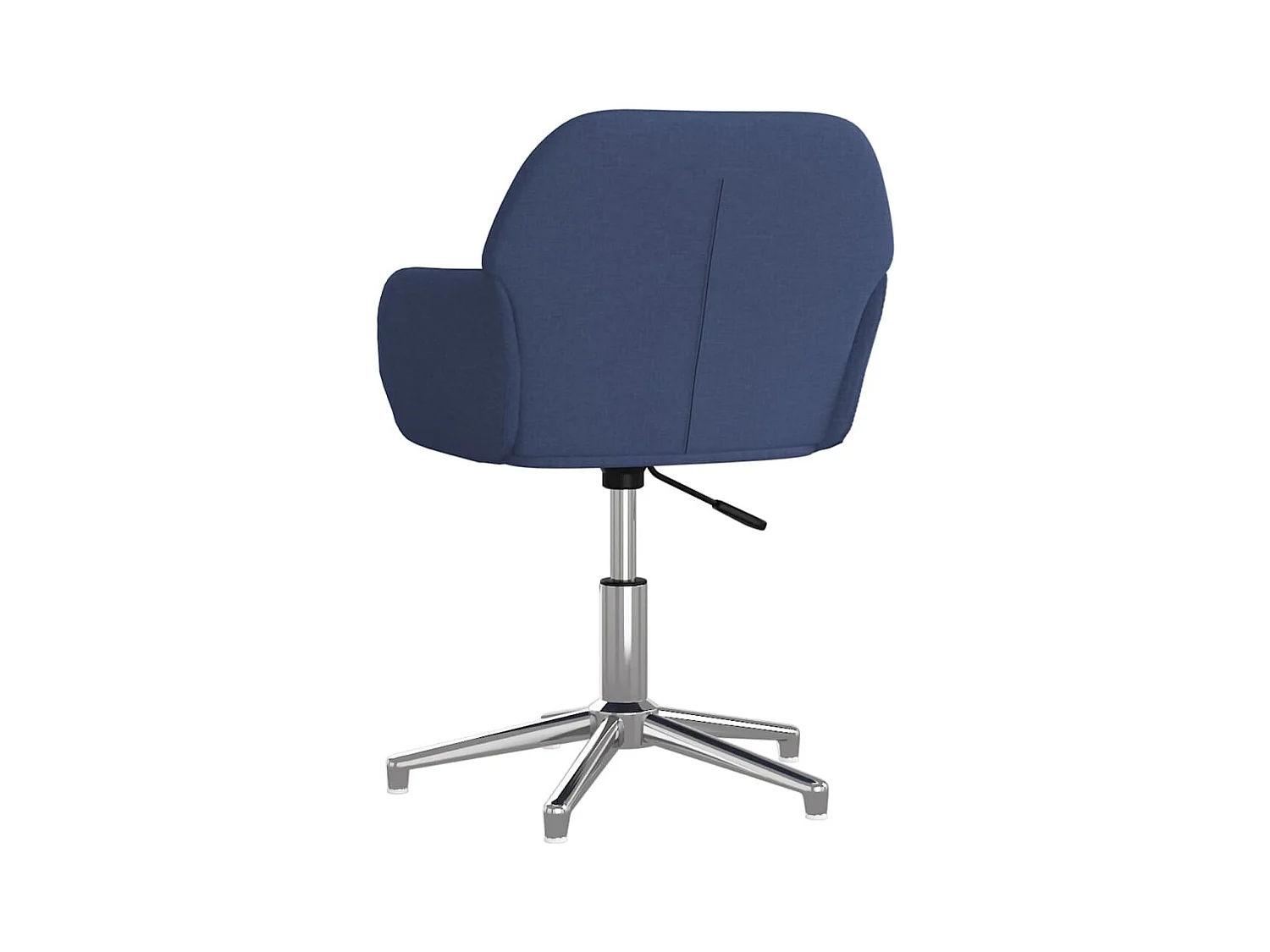 Chaise pivotante de bureau Bleu Tissu