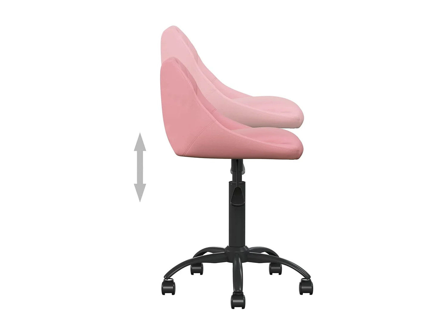 Chaise de bureau Rose Velours