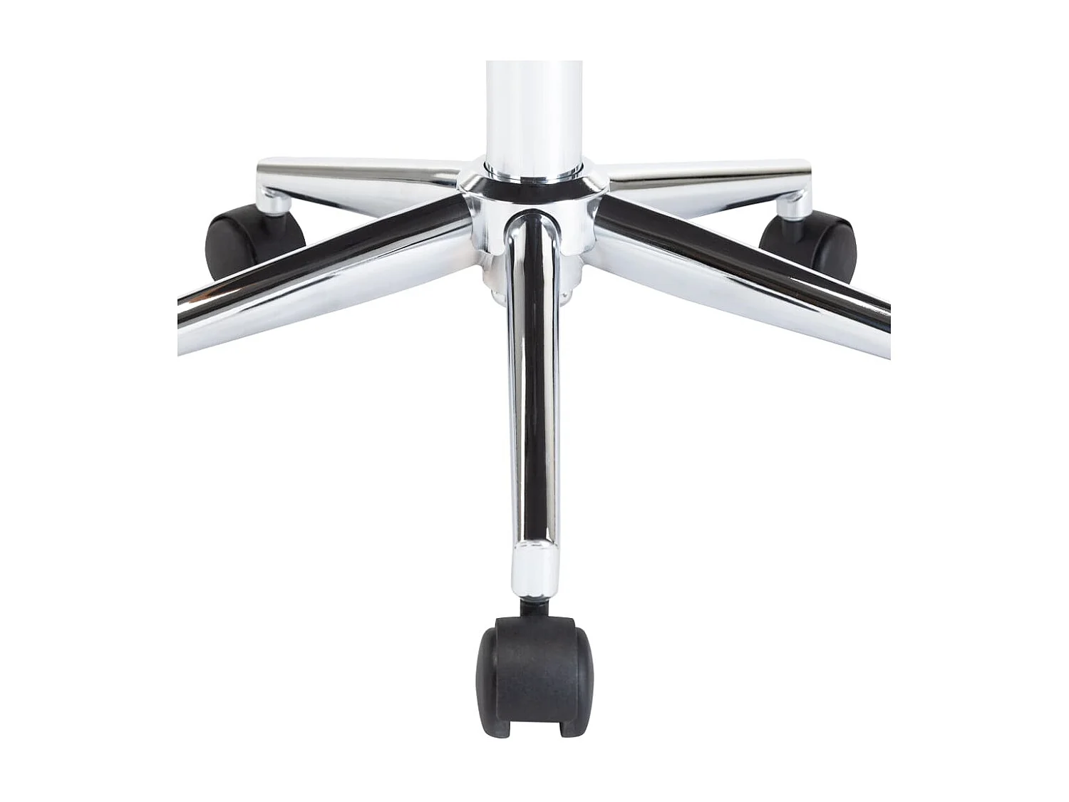 Chaise pivotante de bureau Noir Bois courbé et similicuir