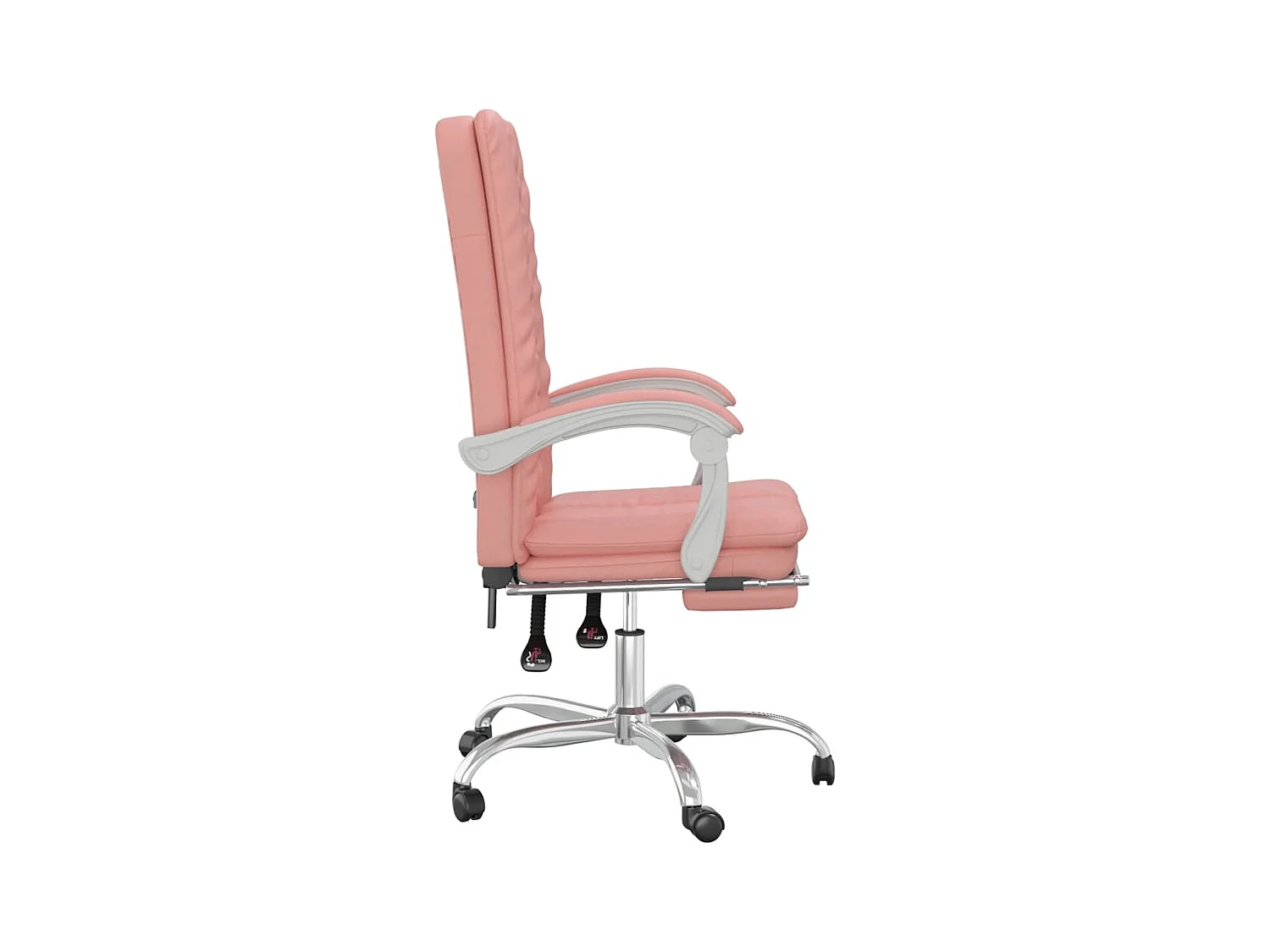 Fauteuil inclinable de bureau Rose Similicuir