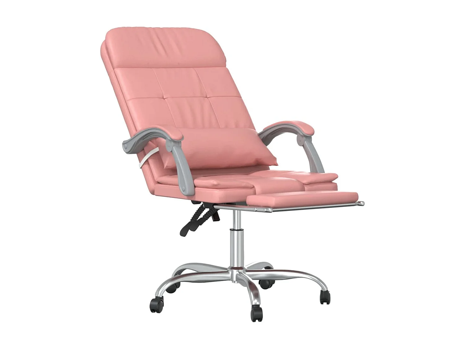 Fauteuil de massage inclinable de bureau Rose Similicuir