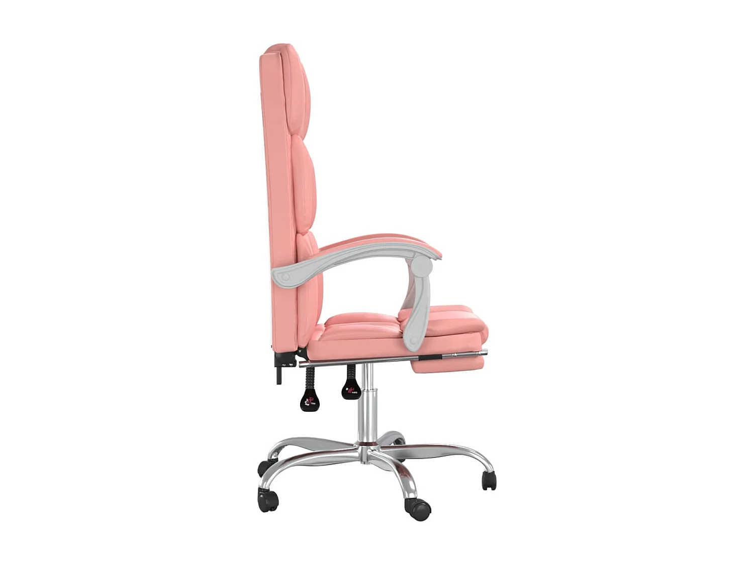 Fauteuil inclinable de bureau Rose Similicuir