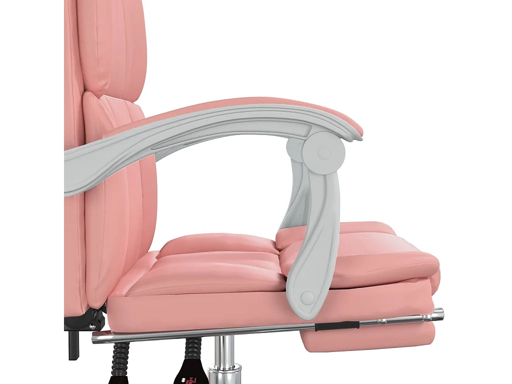 Fauteuil inclinable de bureau Rose Similicuir