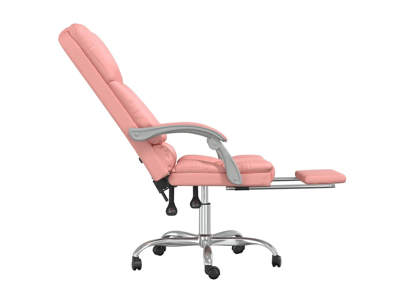 Fauteuil de massage inclinable de bureau Rose Similicuir