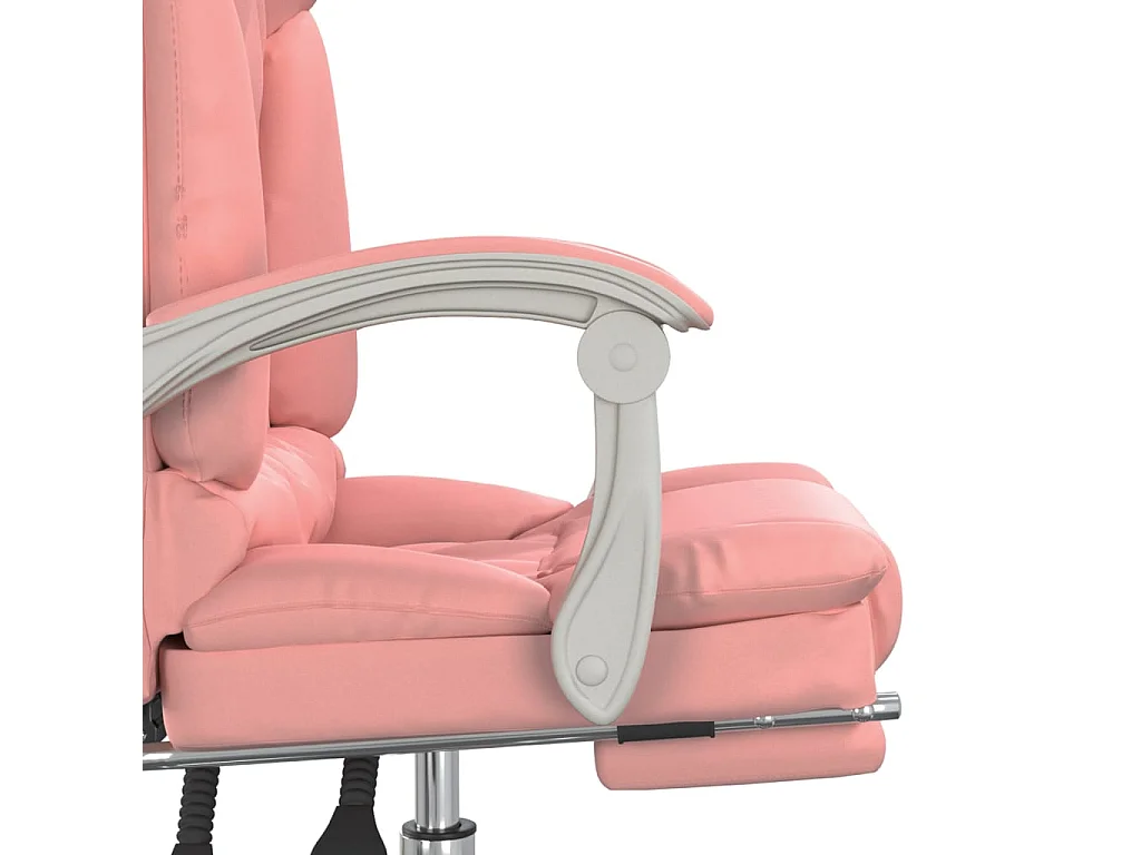 Fauteuil de massage inclinable de bureau Rose Similicuir