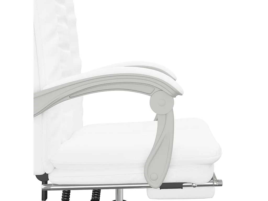 Fauteuil inclinable de bureau Blanc Similicuir