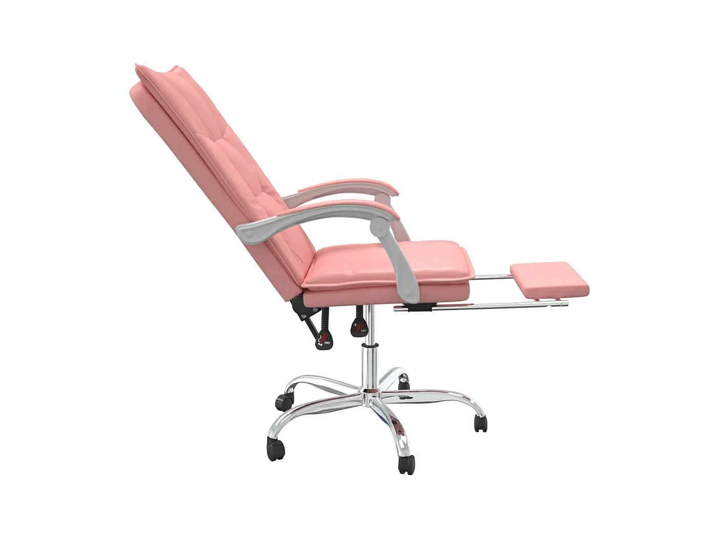 Fauteuil inclinable de bureau Rose Similicuir