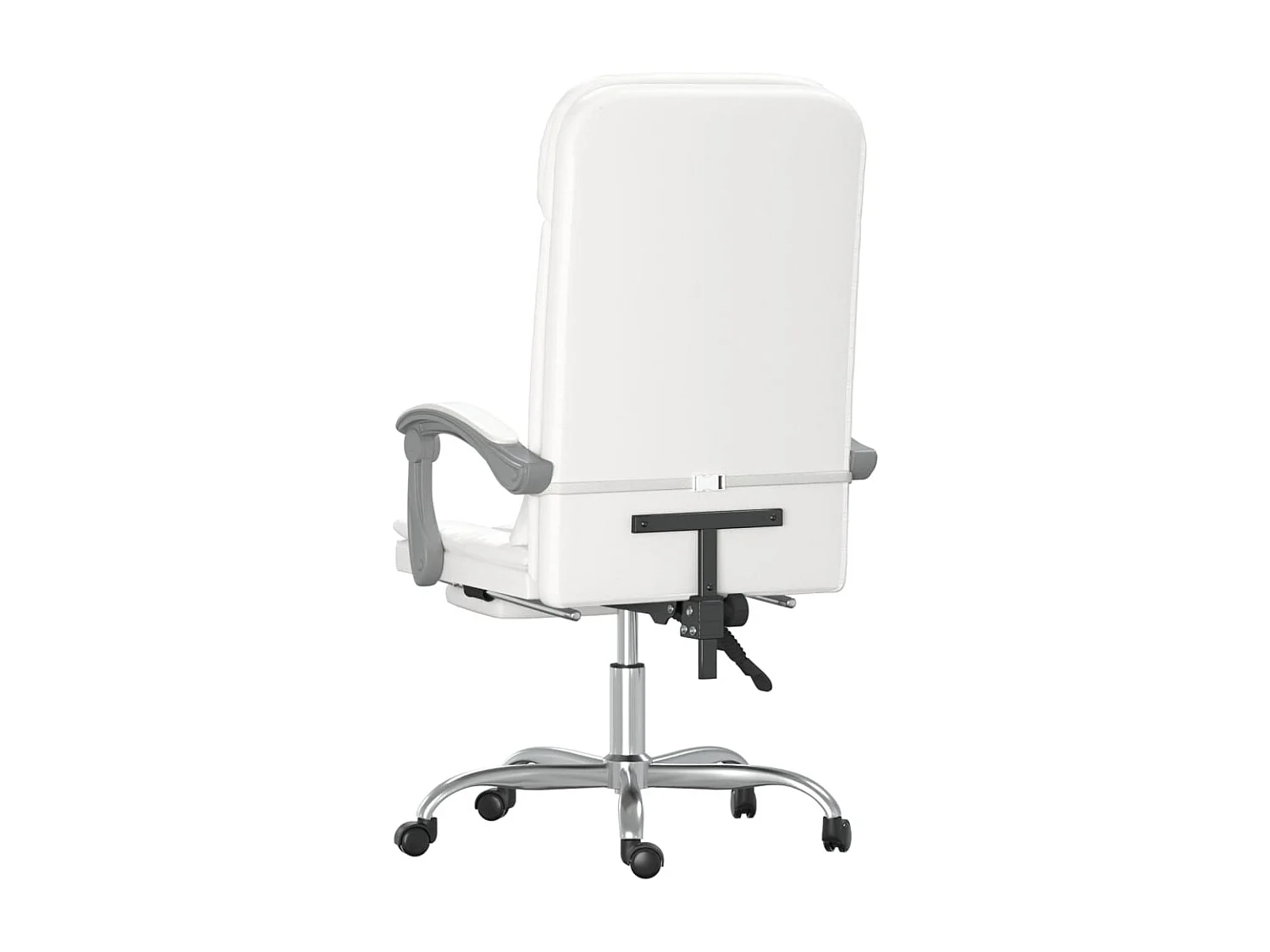 Fauteuil de massage inclinable de bureau Blanc Similicuir