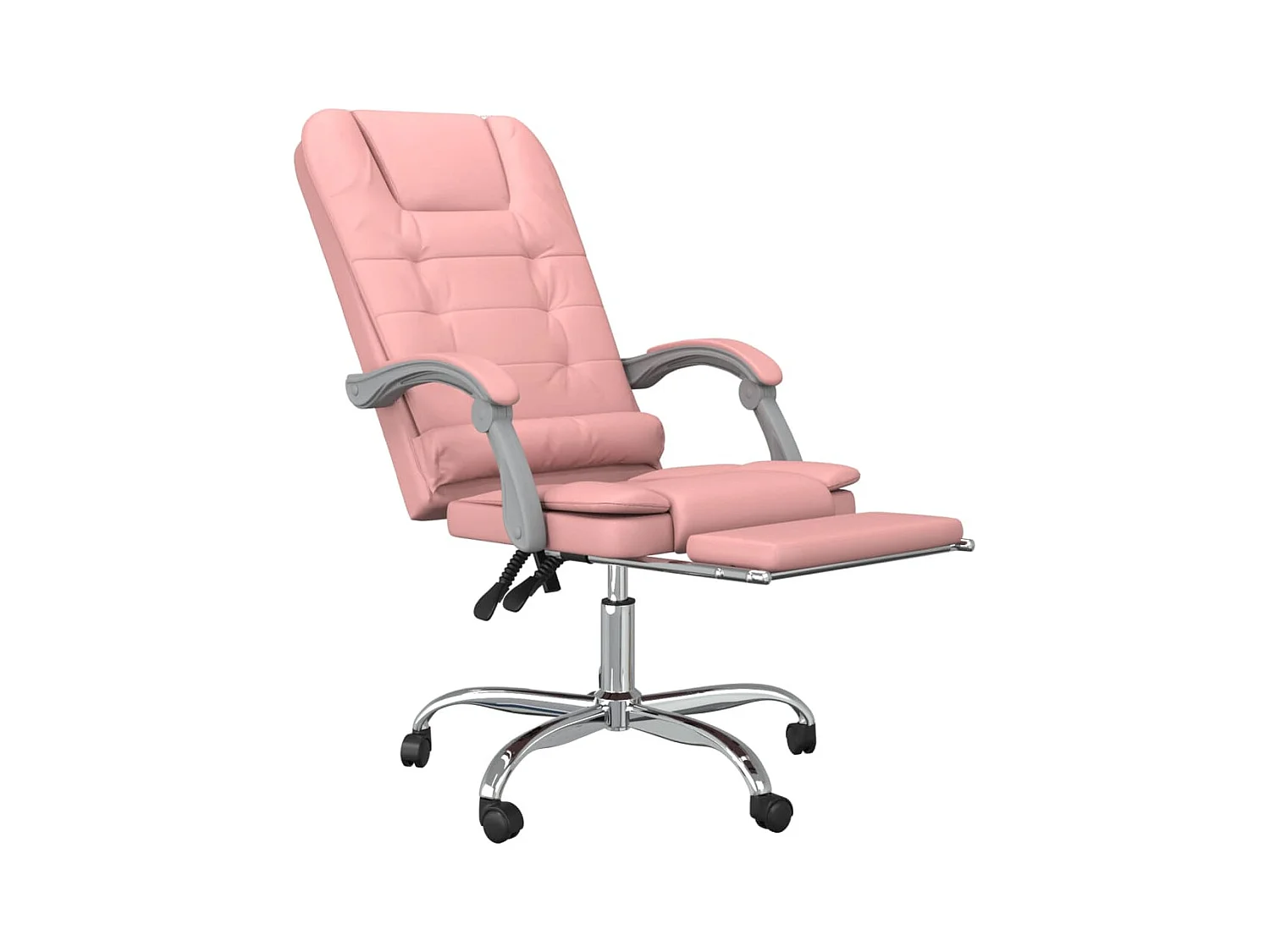 Fauteuil de massage inclinable de bureau Rose Similicuir